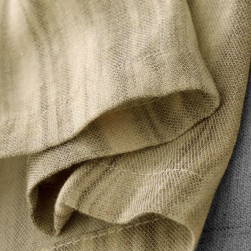 Buddha Stones Lässige Sommerhose für Damen mit geradem Bein, geradem Bein, Taschen, Streifenmuster, Kordelzug und elastischem Bund - image 11
