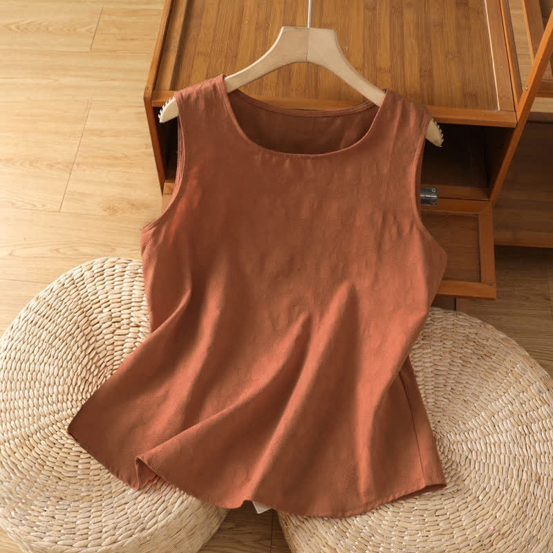 Buddha Stones Lässiges, ärmelloses Damen-Tanktop mit Seitenschlitz und Blumenmuster - Peru - US 8-10, UK/AU 12-14, EU 40-42 (2XL) - image 0