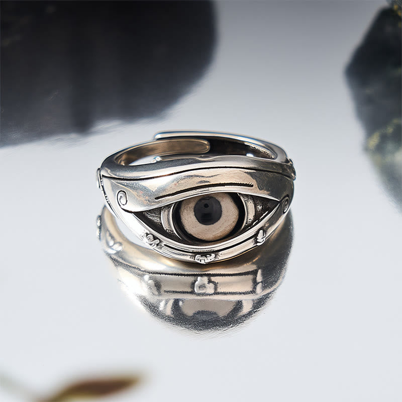 Buddha Stones Verstellbarer Ring aus Kupfer-Dzi-Perlen zum Schutz vor dem bösen Blick - image 4