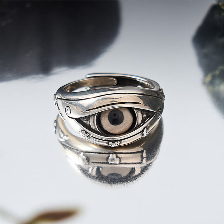 Buddha Stones Verstellbarer Ring aus Kupfer-Dzi-Perlen zum Schutz vor dem bösen Blick - image 4