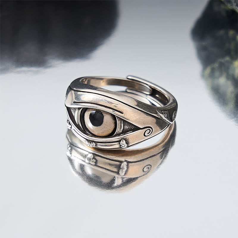 Buddha Stones Verstellbarer Ring aus Kupfer-Dzi-Perlen zum Schutz vor dem bösen Blick - image 3