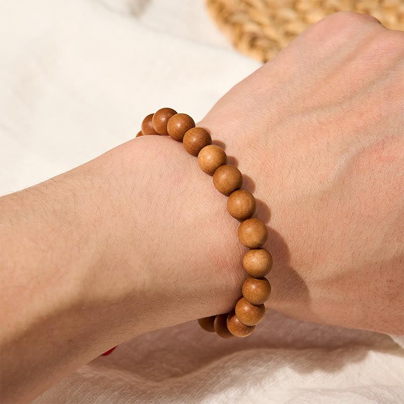 Buddha Stones Erdendes Sandelholz-Armband aus tibetischen Sandelholzperlen - image 9
