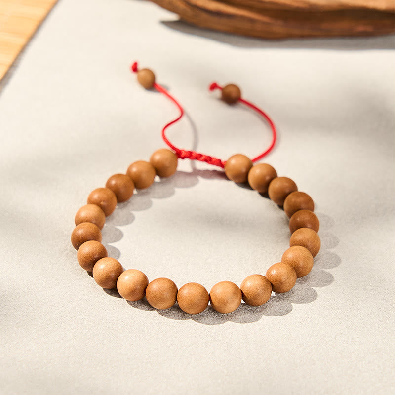 Buddha Stones Erdendes Sandelholz-Armband aus tibetischen Sandelholzperlen - image 2