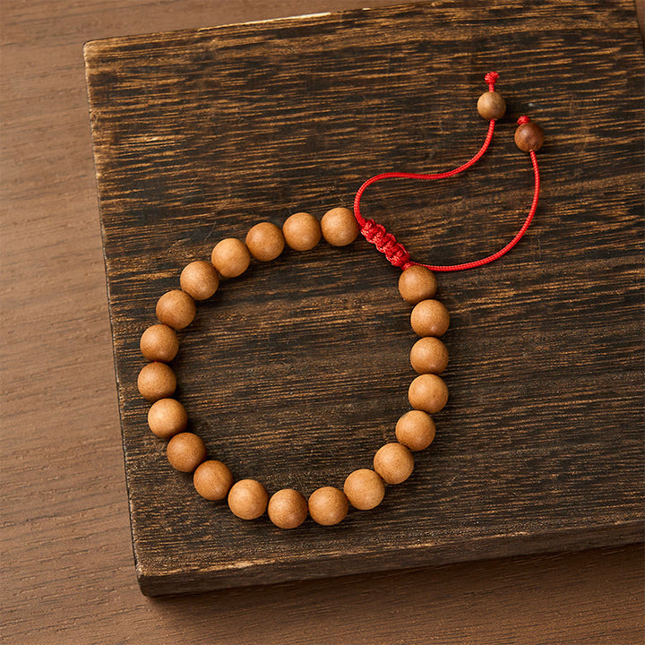 Buddha Stones Erdendes Sandelholz-Armband aus tibetischen Sandelholzperlen - Sandelholz (Erdung♥Meditation) - image 0