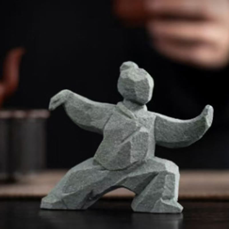 Buddha Stones Harz Yin Yang Balance Tai Chi Figur Achtsames Wohndekor - image 6