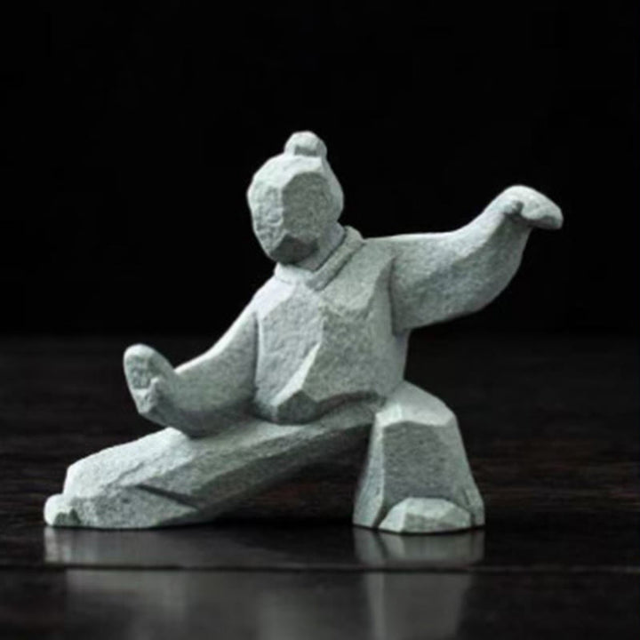 Buddha Stones Harz Yin Yang Balance Tai Chi Figur Achtsames Wohndekor - image 12