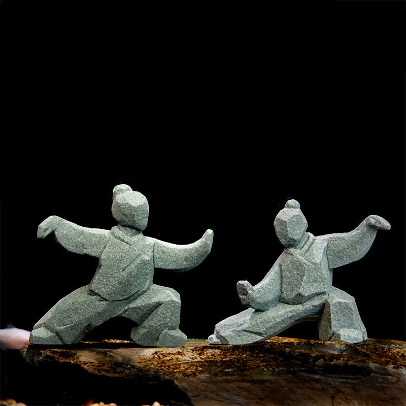 Buddha Stones Harz Yin Yang Balance Tai Chi Figur Achtsames Wohndekor - image 0