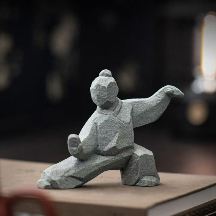 Buddha Stones Harz Yin Yang Balance Tai Chi Figur Achtsames Wohndekor - image 13