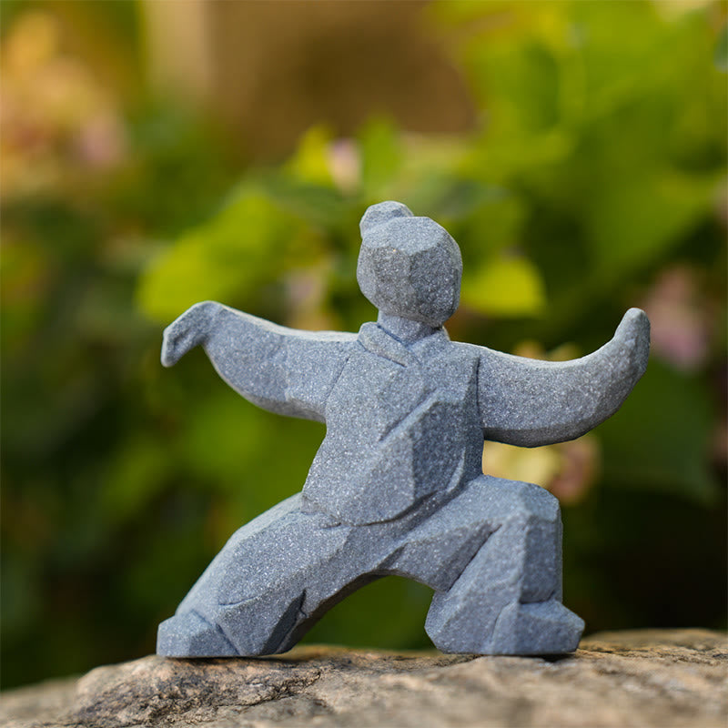 Buddha Stones Harz Yin Yang Balance Tai Chi Figur Achtsames Wohndekor - image 2