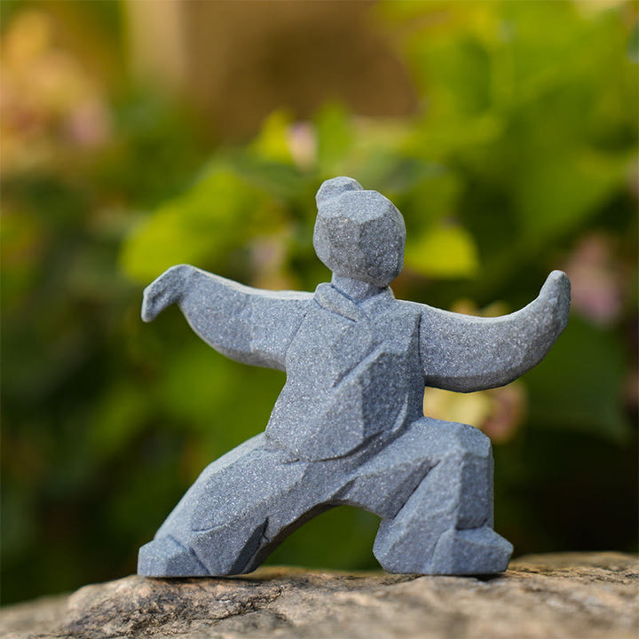 Buddha Stones Harz Yin Yang Balance Tai Chi Figur Achtsames Wohndekor - image 2