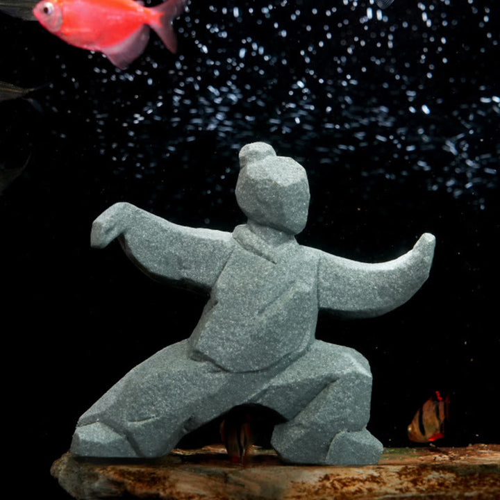 Buddha Stones Harz Yin Yang Balance Tai Chi Figur Achtsames Wohndekor - image 4