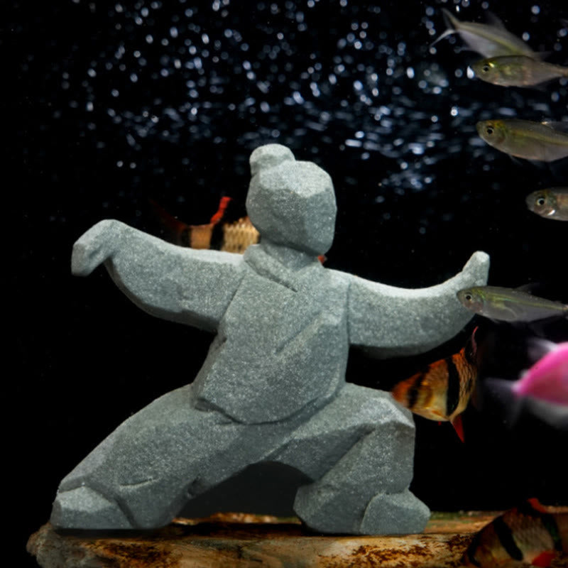 Buddha Stones Harz Yin Yang Balance Tai Chi Figur Achtsames Wohndekor - image 3