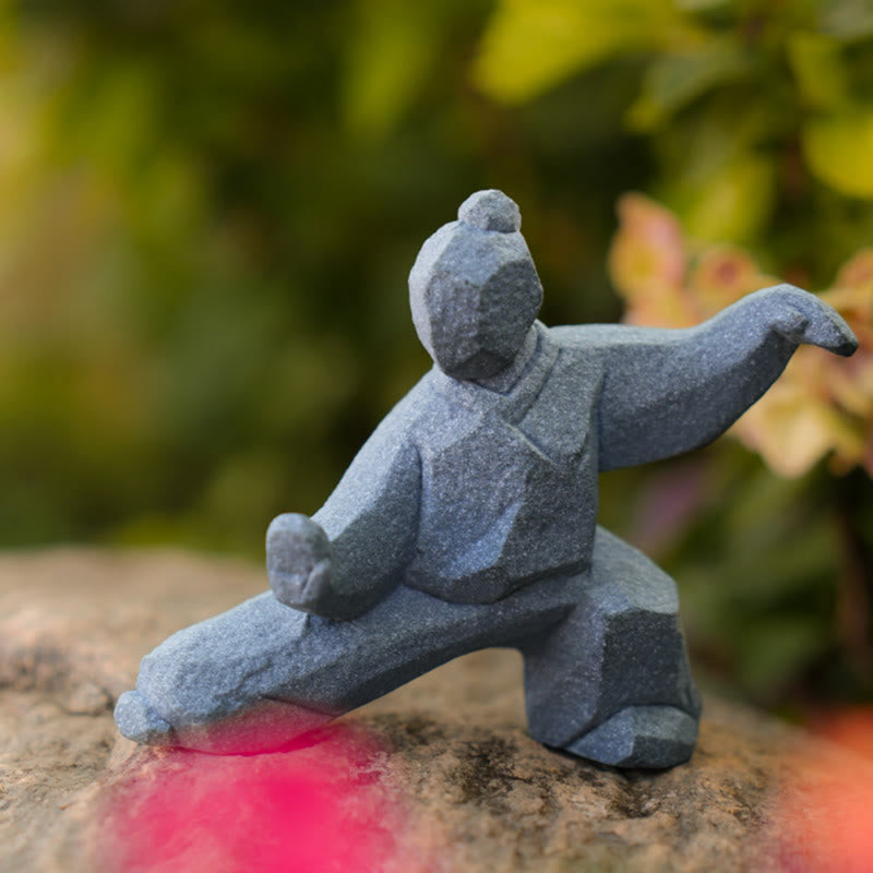 Buddha Stones Harz Yin Yang Balance Tai Chi Figur Achtsames Wohndekor - image 11