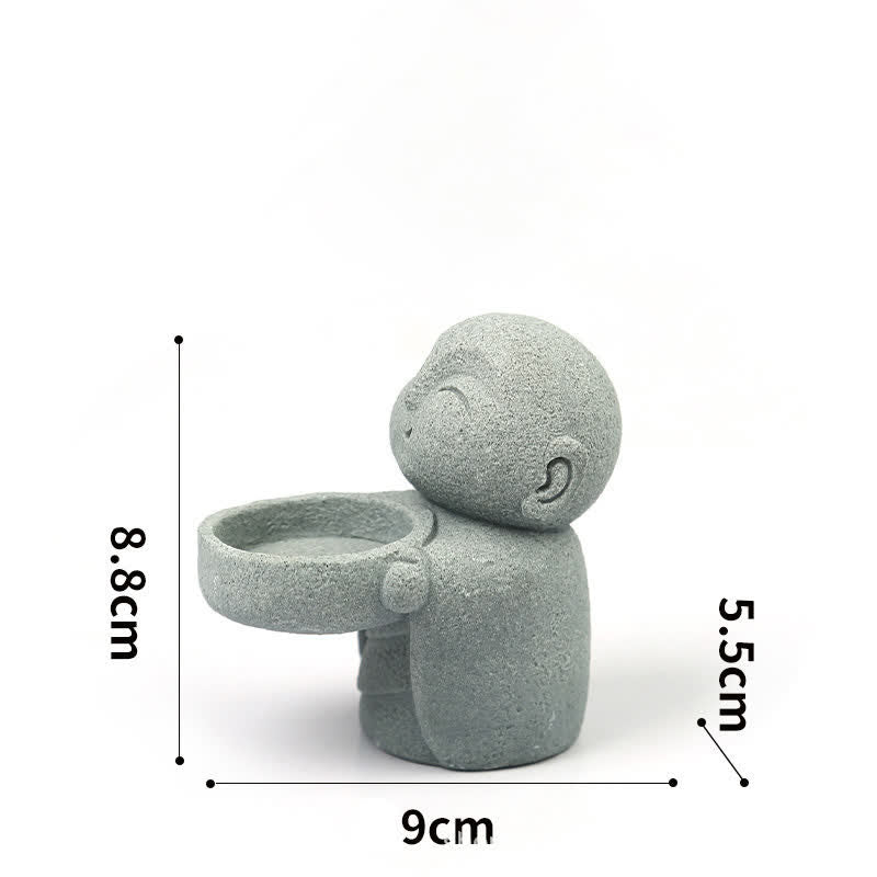 Buddha Stones Buddha-Statue aus Kunstharz mit Kerzenhalter (ohne Kerze) - image 4