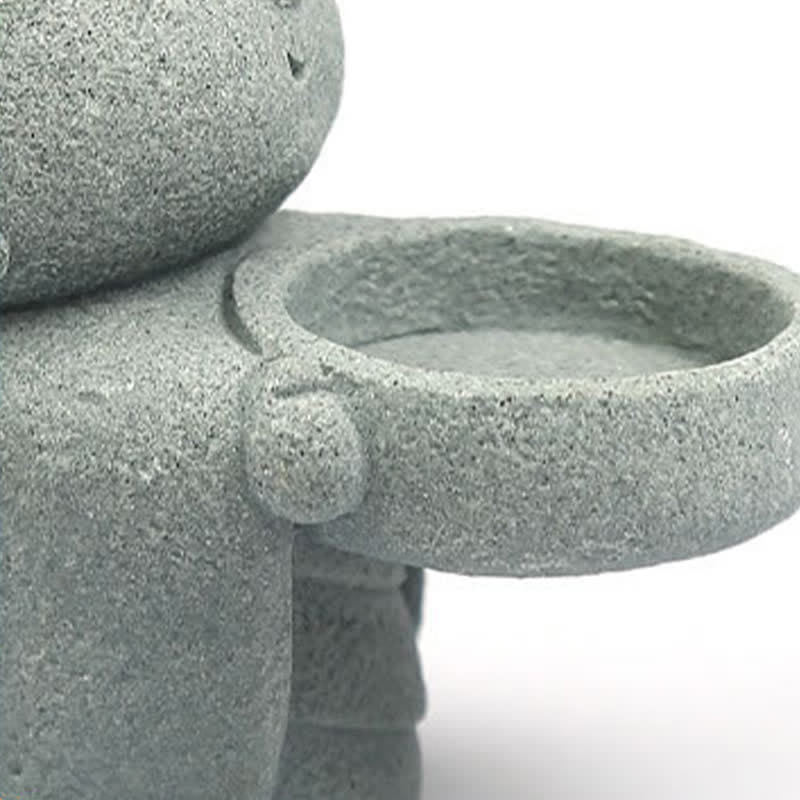 Buddha Stones Buddha-Statue aus Kunstharz mit Kerzenhalter (ohne Kerze) - image 14