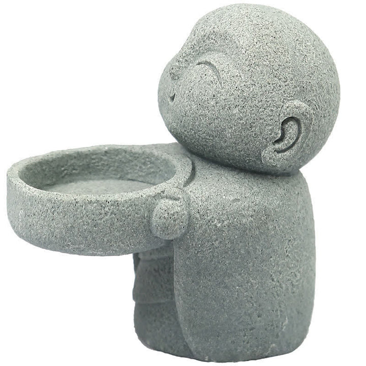 Buddha Stones Buddha-Statue aus Kunstharz mit Kerzenhalter (ohne Kerze) - image 15