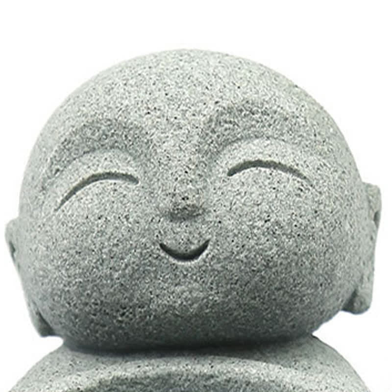 Buddha Stones Buddha-Statue aus Kunstharz mit Kerzenhalter (ohne Kerze) - image 13