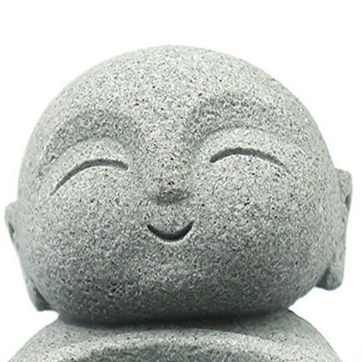 Buddha Stones Buddha-Statue aus Kunstharz mit Kerzenhalter (ohne Kerze) - image 13