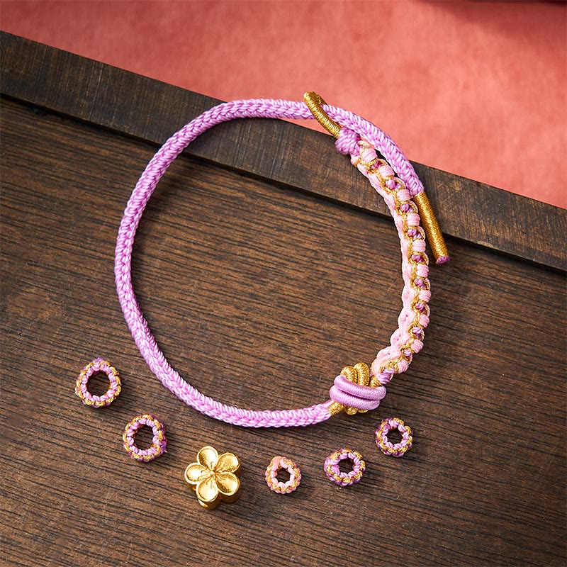Buddha Stones Verstellbares Armband mit geflochtenem Seilknoten - image 30