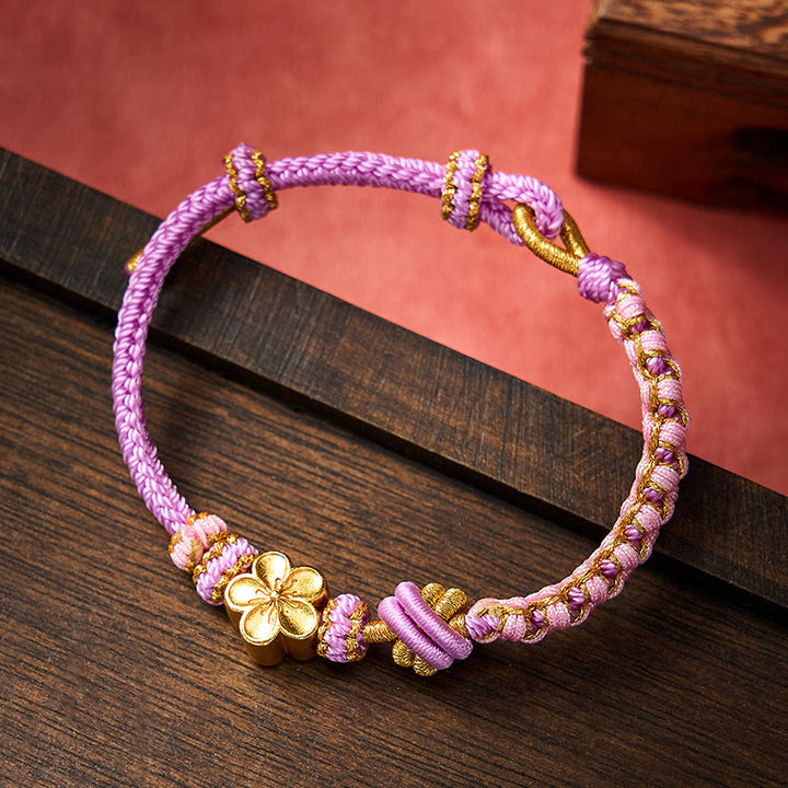 Buddha Stones Verstellbares Armband mit geflochtenem Seilknoten - image 27