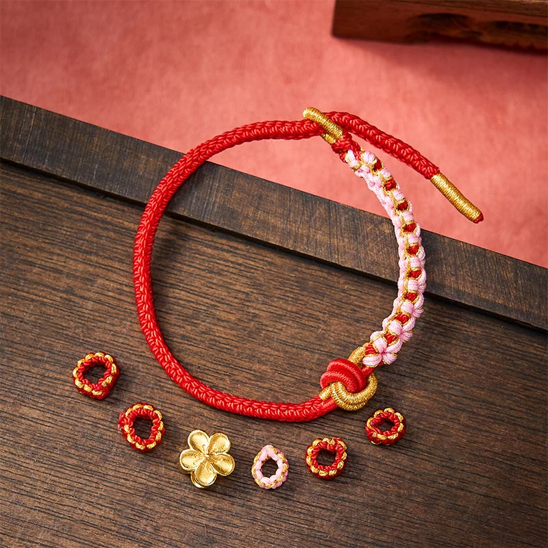 Buddha Stones Verstellbares Armband mit geflochtenem Seilknoten - image 4