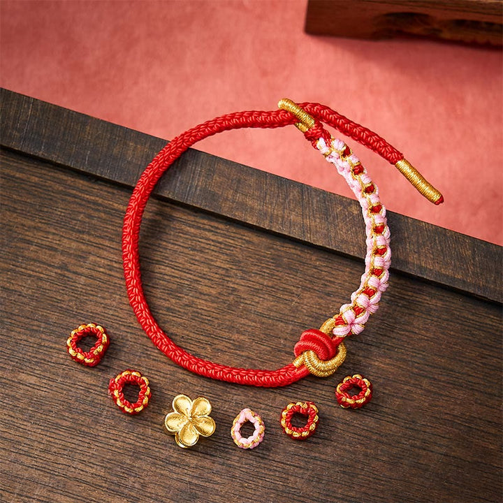 Buddha Stones Verstellbares Armband mit geflochtenem Seilknoten - image 4