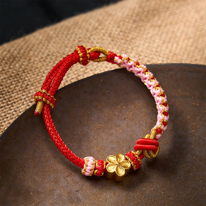 Buddha Stones Verstellbares Armband mit geflochtenem Seilknoten - image 2