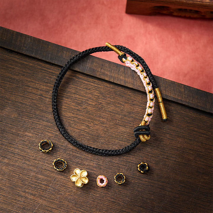 Buddha Stones Verstellbares Armband mit geflochtenem Seilknoten - image 10