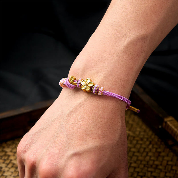 Buddha Stones Verstellbares Armband mit geflochtenem Seilknoten - image 31