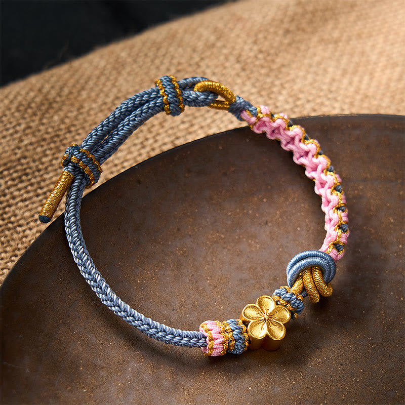 Buddha Stones Verstellbares Armband mit geflochtenem Seilknoten - image 34