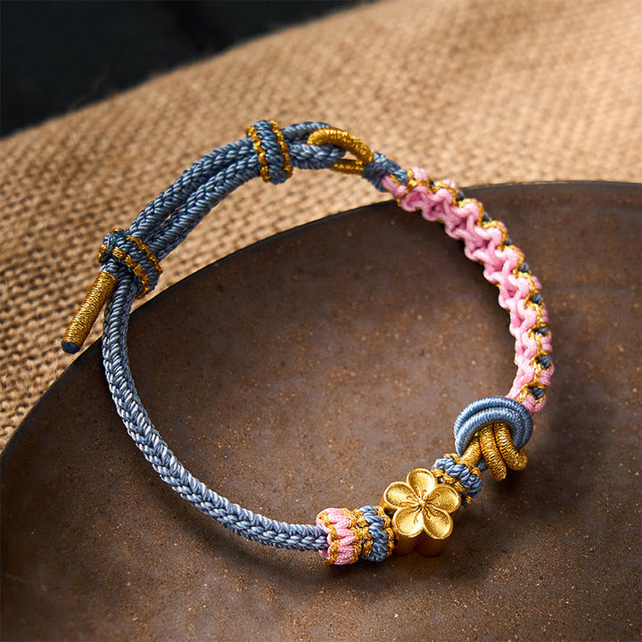 Buddha Stones Verstellbares Armband mit geflochtenem Seilknoten - image 34