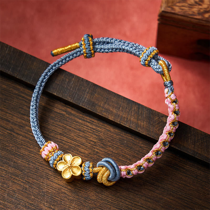 Buddha Stones Verstellbares Armband mit geflochtenem Seilknoten - image 33
