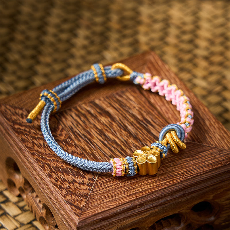 Buddha Stones Verstellbares Armband mit geflochtenem Seilknoten - image 35