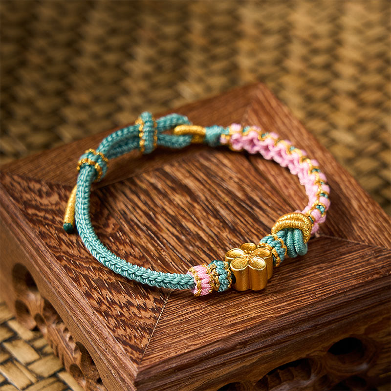 Buddha Stones Verstellbares Armband mit geflochtenem Seilknoten - image 15