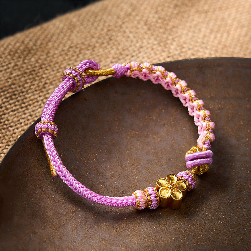 Buddha Stones Verstellbares Armband mit geflochtenem Seilknoten - image 28
