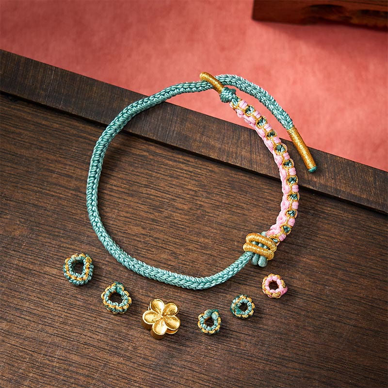 Buddha Stones Verstellbares Armband mit geflochtenem Seilknoten - image 16