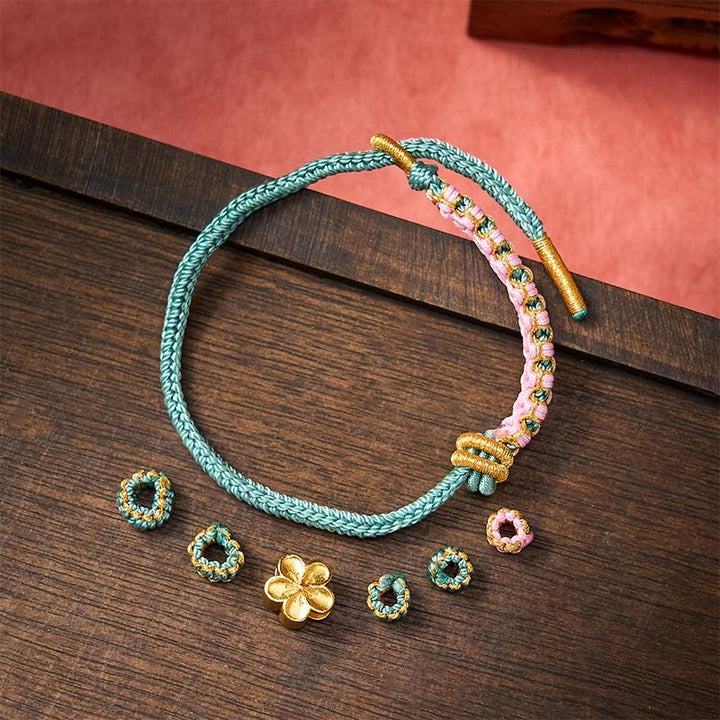 Buddha Stones Verstellbares Armband mit geflochtenem Seilknoten - image 16