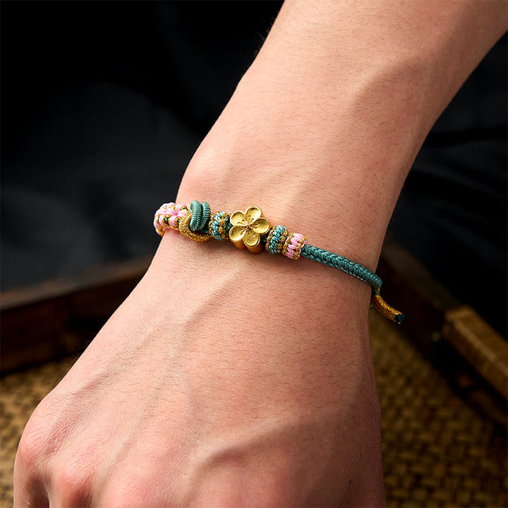 Buddha Stones Verstellbares Armband mit geflochtenem Seilknoten - image 17