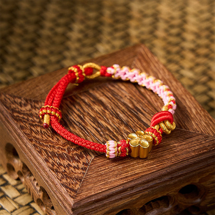 Buddha Stones Verstellbares Armband mit geflochtenem Seilknoten - image 3