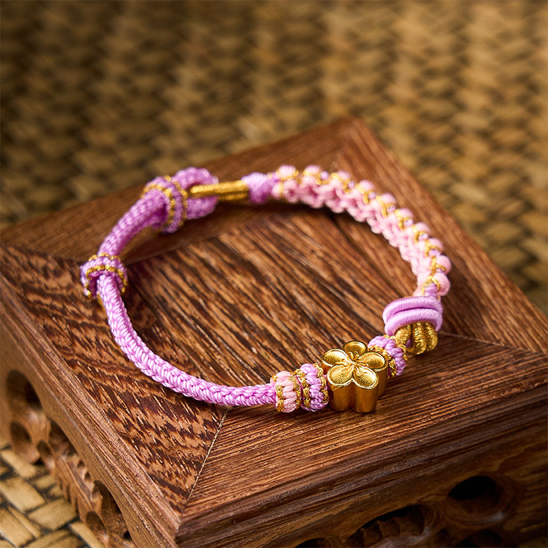 Buddha Stones Verstellbares Armband mit geflochtenem Seilknoten - image 29