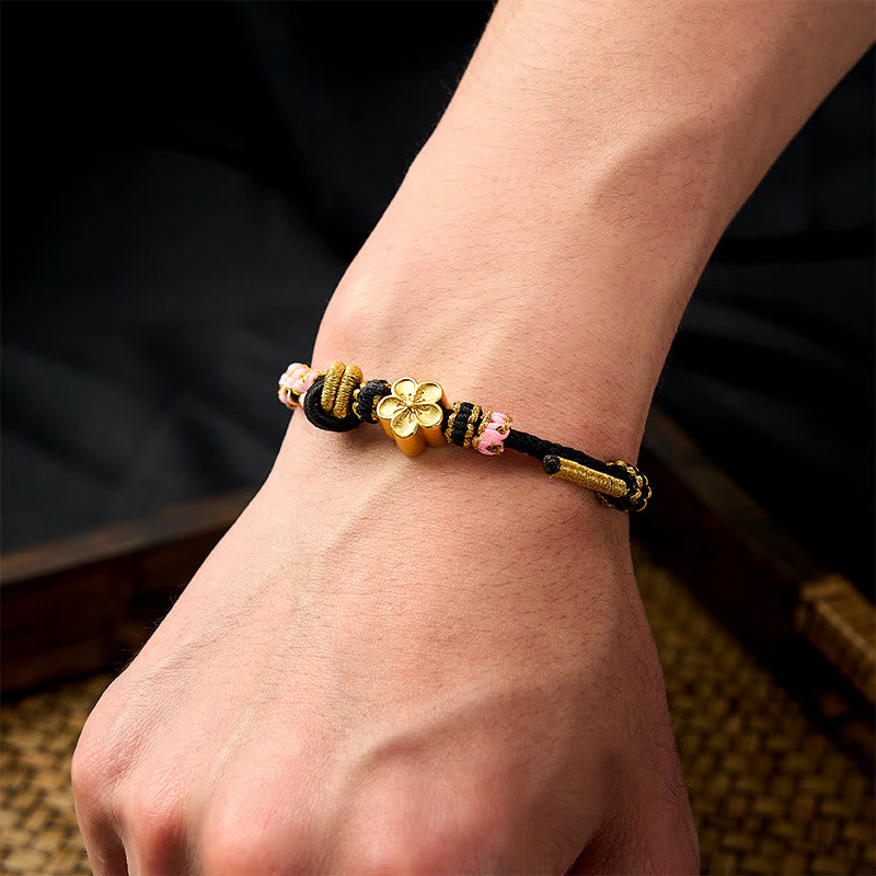 Buddha Stones Verstellbares Armband mit geflochtenem Seilknoten - image 11