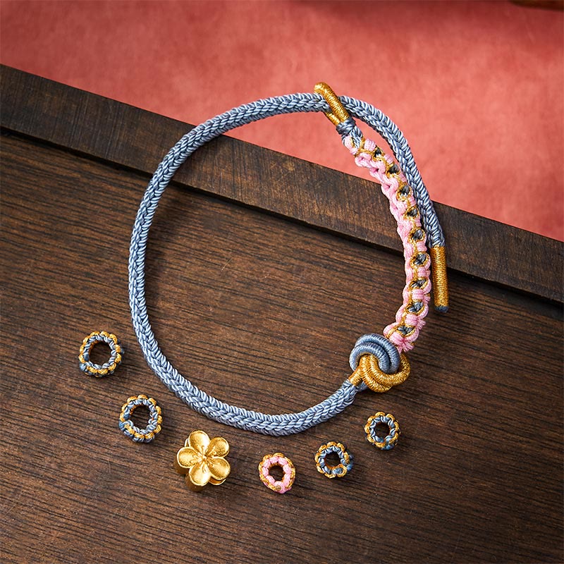 Buddha Stones Verstellbares Armband mit geflochtenem Seilknoten - image 36