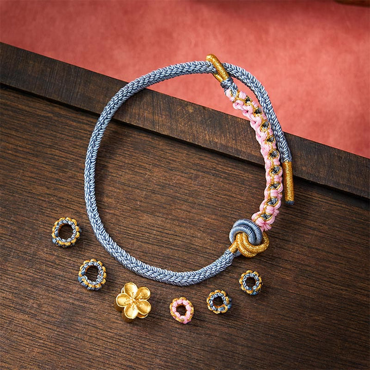 Buddha Stones Verstellbares Armband mit geflochtenem Seilknoten - image 36