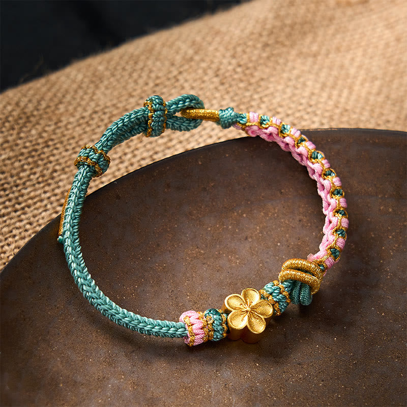 Buddha Stones Verstellbares Armband mit geflochtenem Seilknoten - image 14