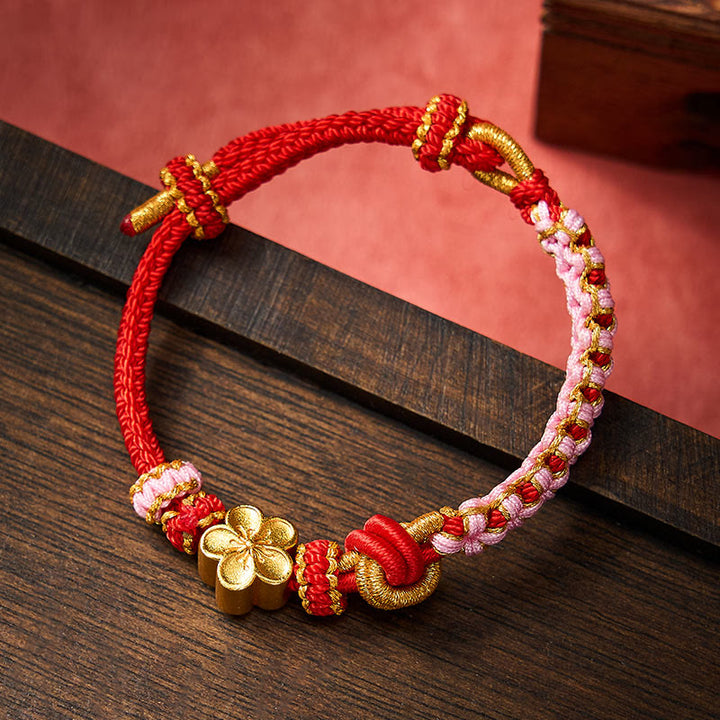 Buddha Stones Verstellbares Armband mit geflochtenem Seilknoten - image 1