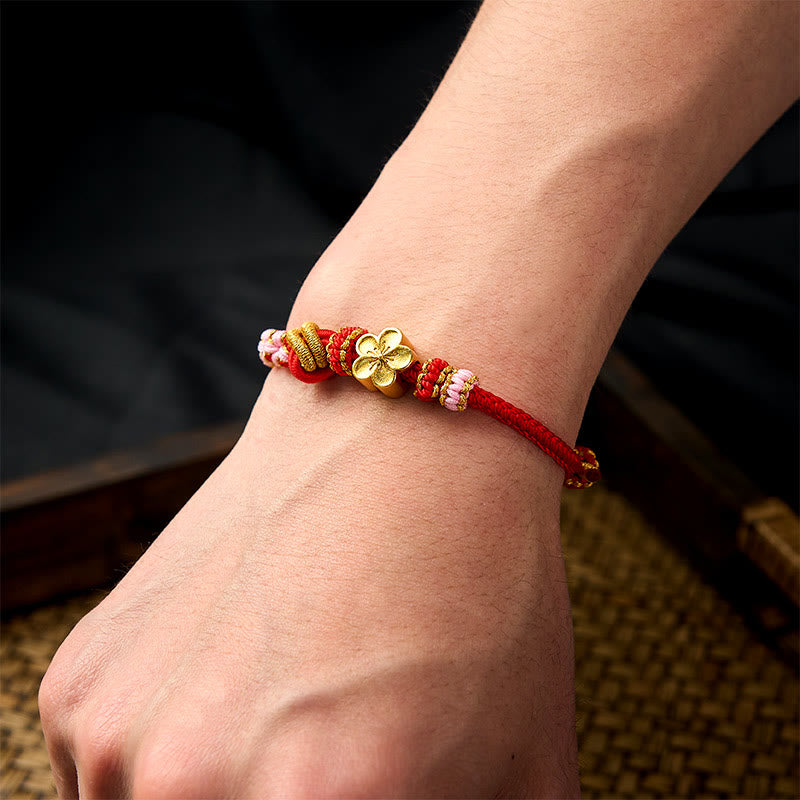 Buddha Stones Verstellbares Armband mit geflochtenem Seilknoten - image 5