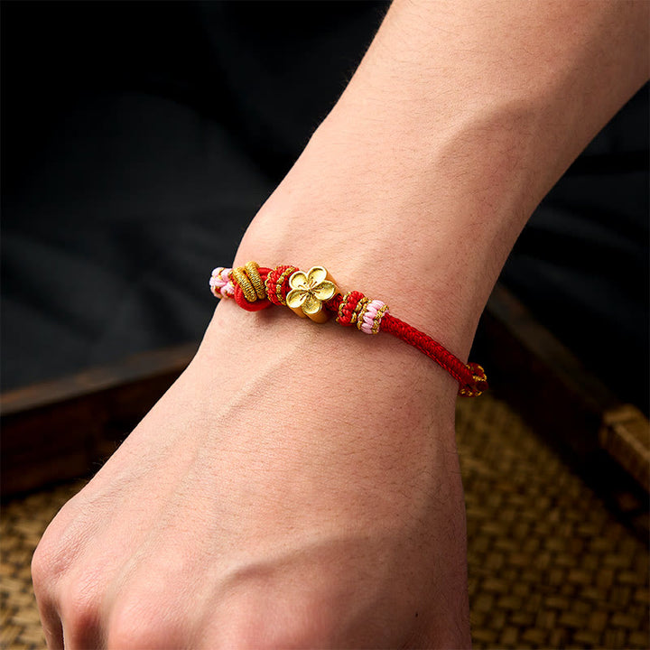 Buddha Stones Verstellbares Armband mit geflochtenem Seilknoten - image 5