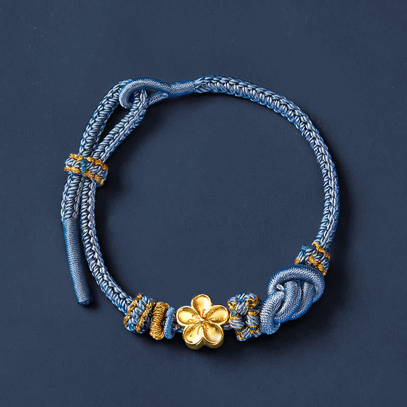 Buddha Stones Verstellbares Armband mit Blumenmuster, geflochtenem Seilknoten - image 23