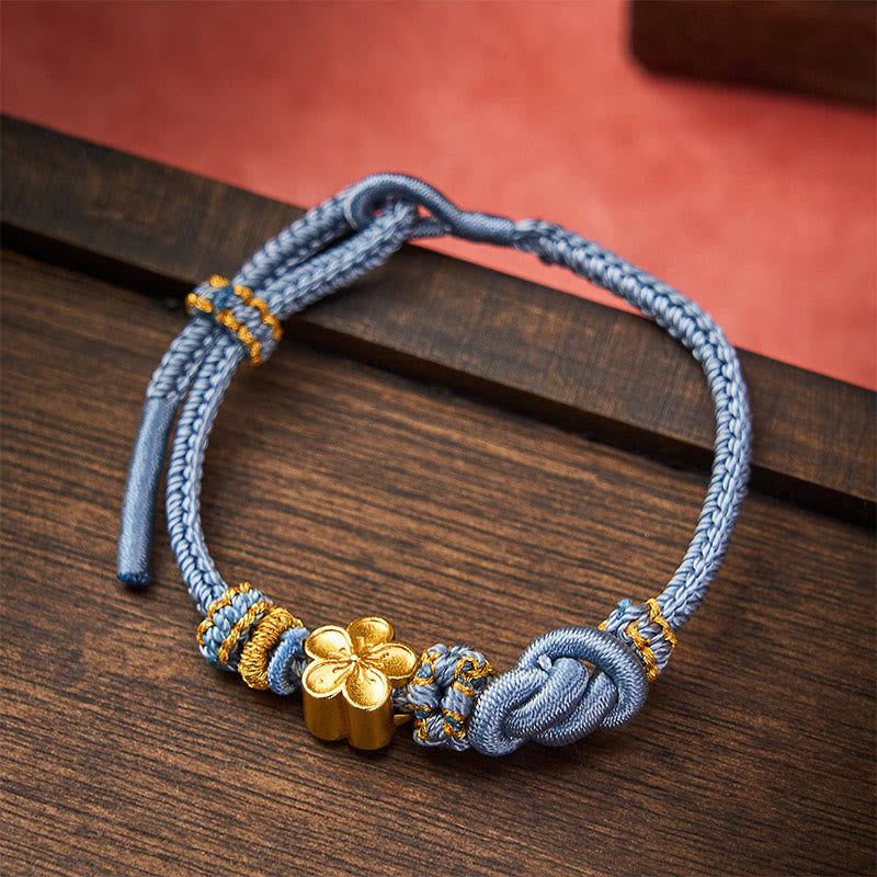 Buddha Stones Verstellbares Armband mit Blumenmuster, geflochtenem Seilknoten - image 21