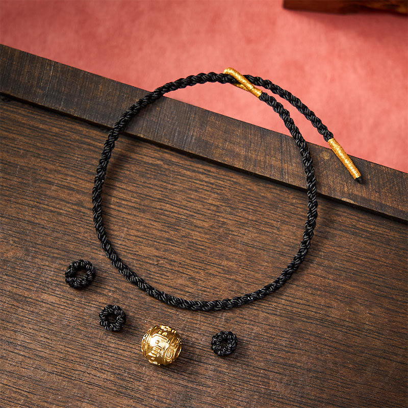 Buddha Stones Handgewebtes Armband aus rotem Garn mit dem Aufdruck „Om Mani Padme Hum“, verstellbar zum Selbermachen - image 19